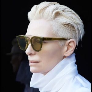 Green Tilda Swinton X Gentle Monster sunglasses